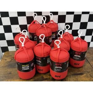 UFC Octagon Fighters Lot of 11 Sealed Blind Punching Bags Pack Figures